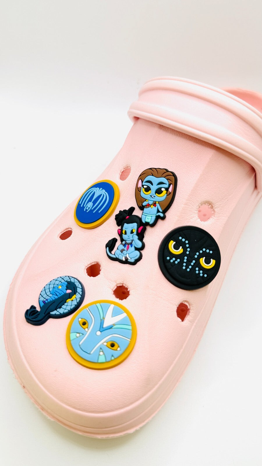 Avatar shoe charms, set of 6, for Crocs-style clogs
