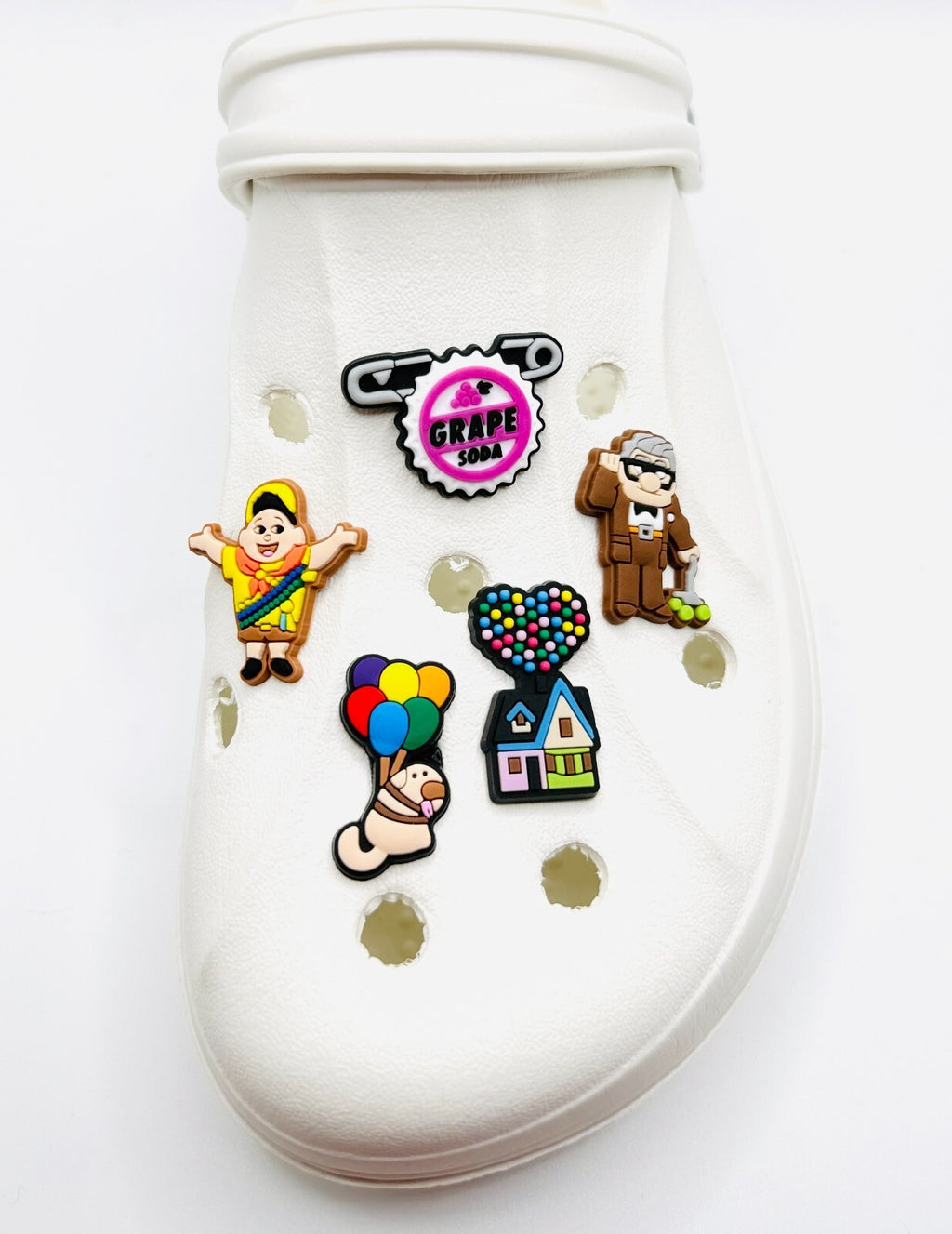 Up shoe charms, set of 5, for Crocs-style clogs