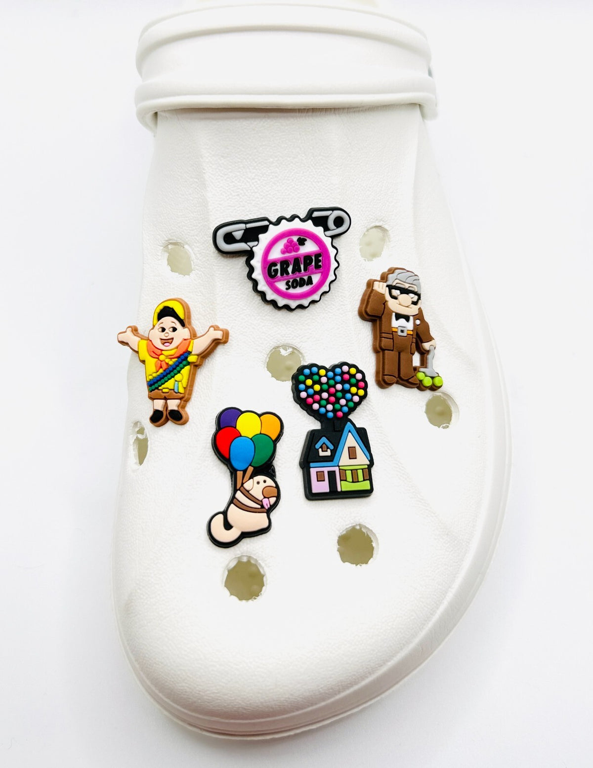 Up shoe charms, set of 5, for Crocs-style clogs