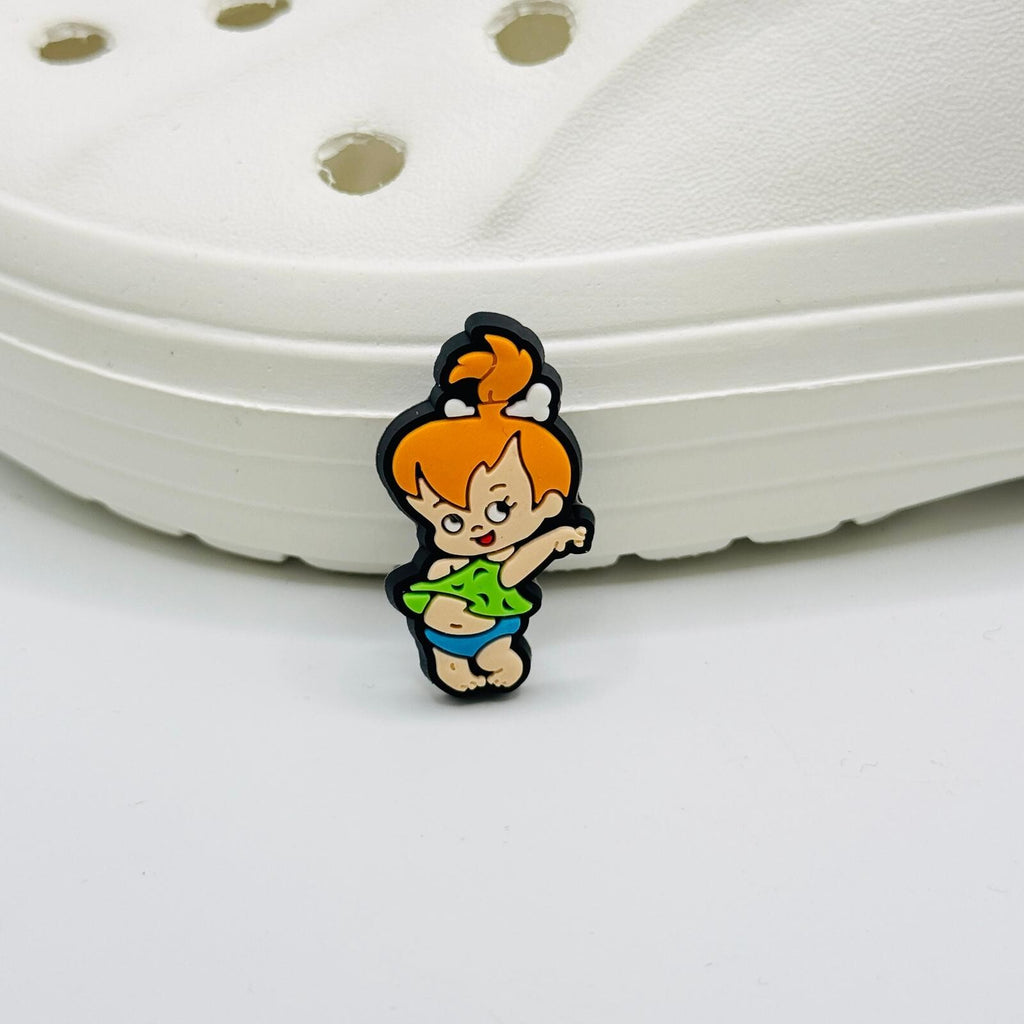 Flinstones shoe charms, set of 12, for Crocs-style clogs