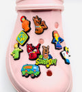 Scooby Doo shoe charms, set of 9, for Crocs-style clogs