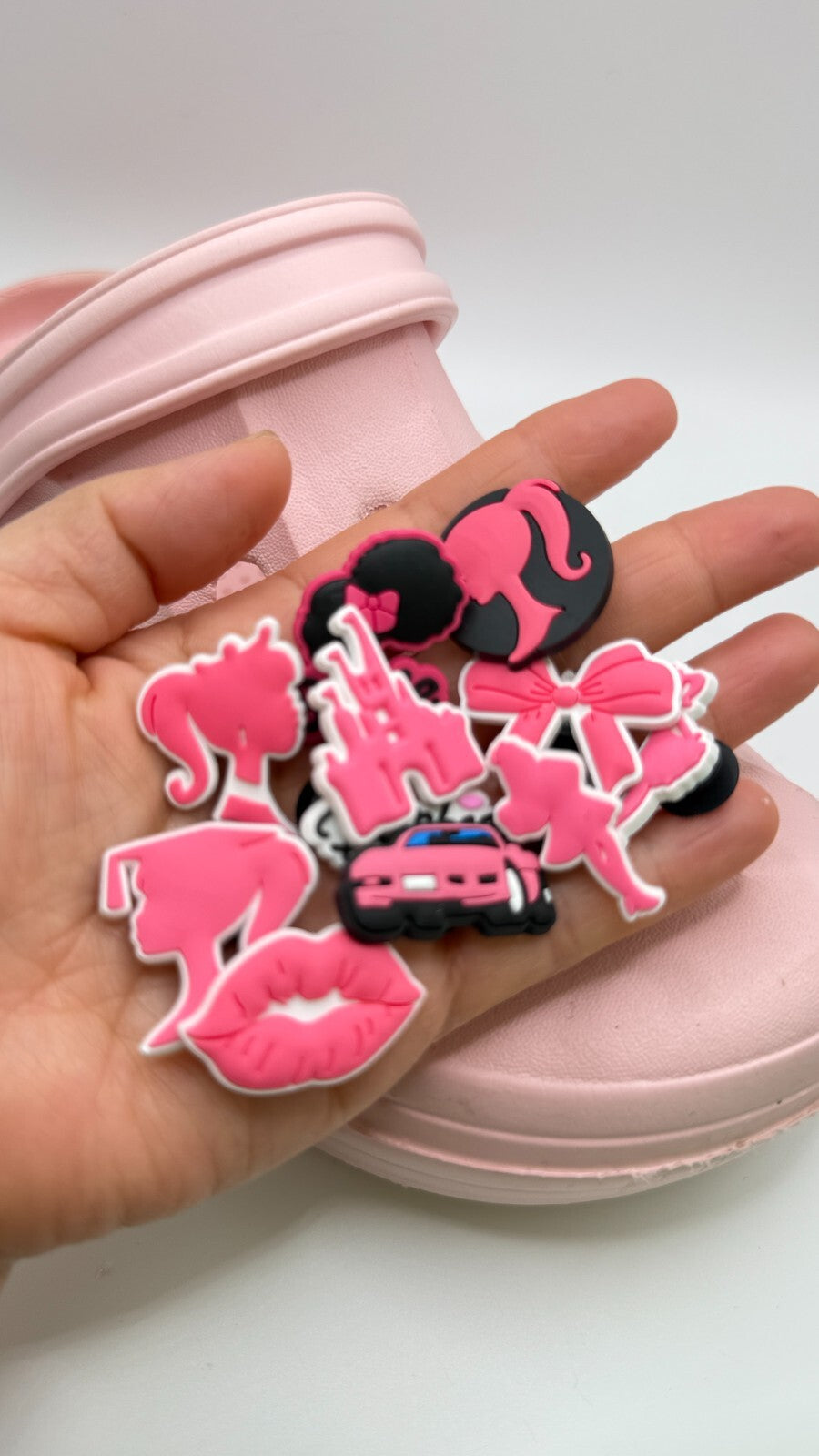 Barbie shoe charms, set of 11, for Crocs-style clogs