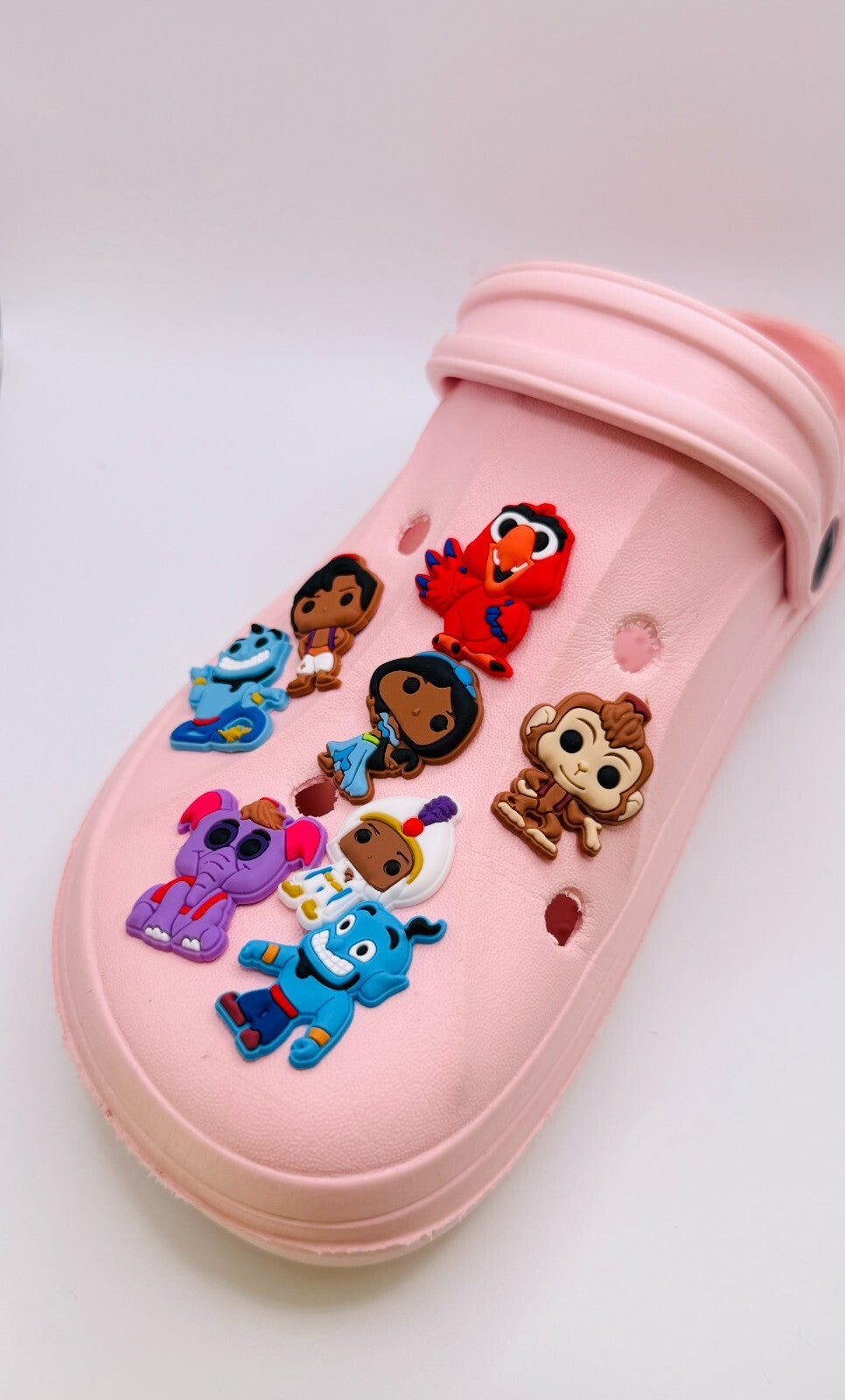 Aladdin shoe charms, set of 8, for Crocs-style clogs