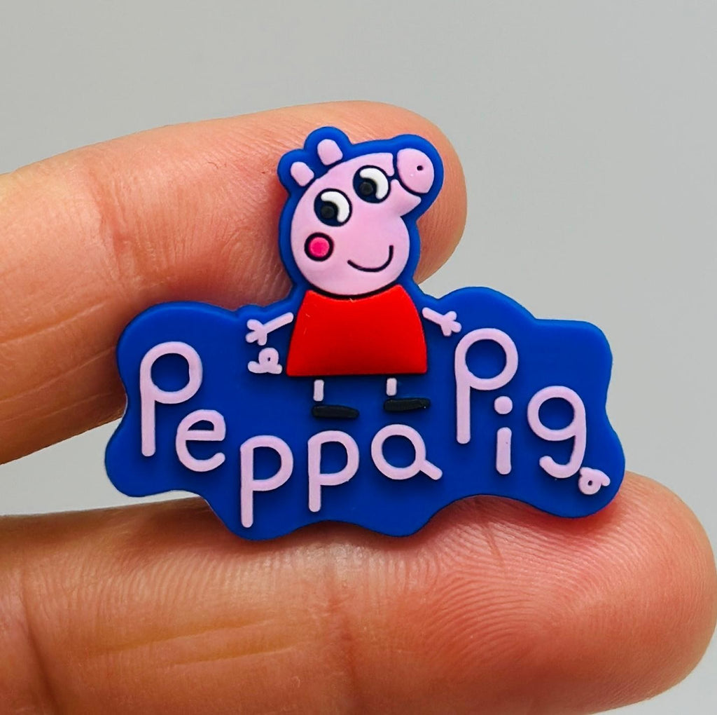 Peppa Pig shoe charms for Crocs-style clogs