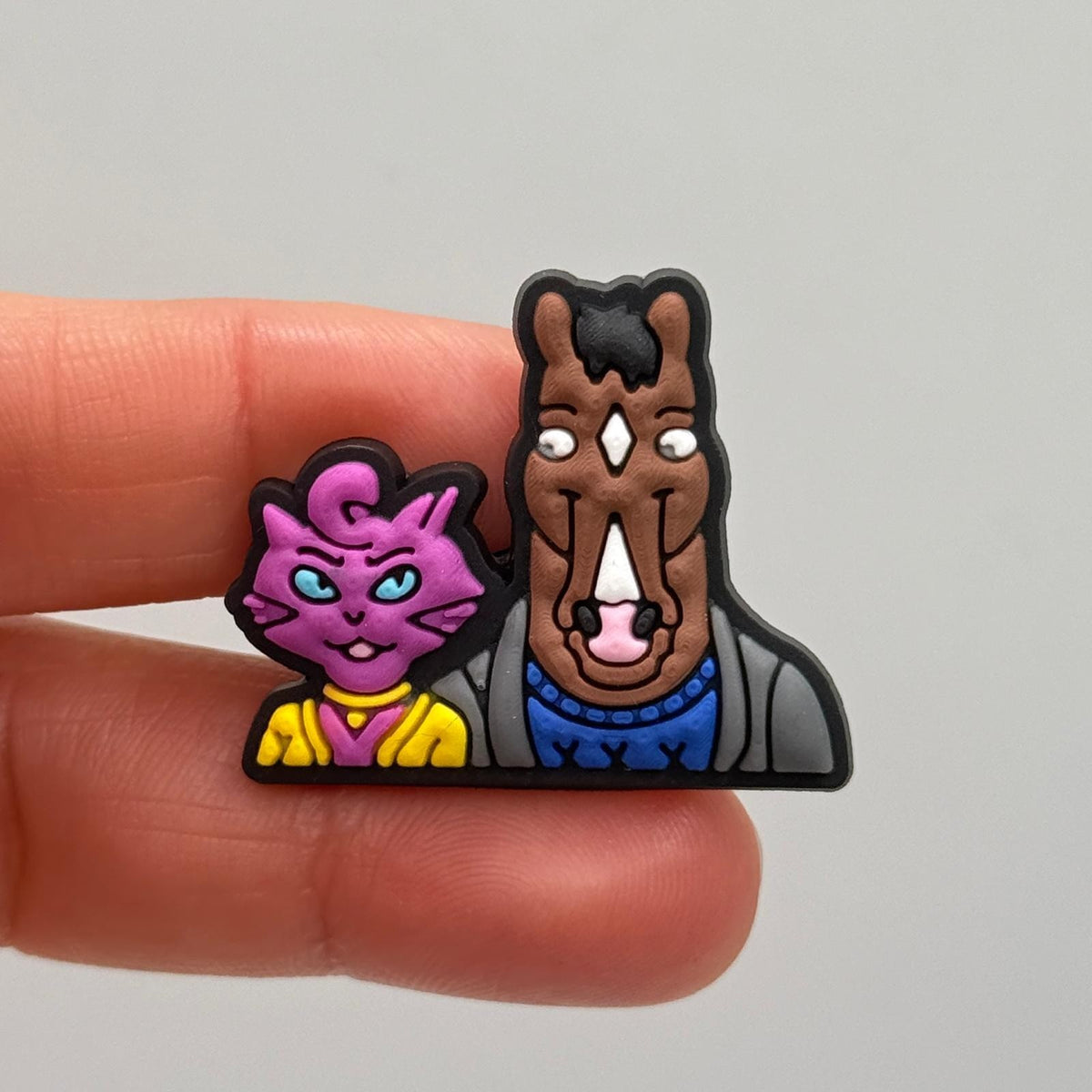 Bojack shoe charms, set of 6, for Crocs-style clogs