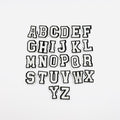 Letters White shoe charms for Crocs-style clogs