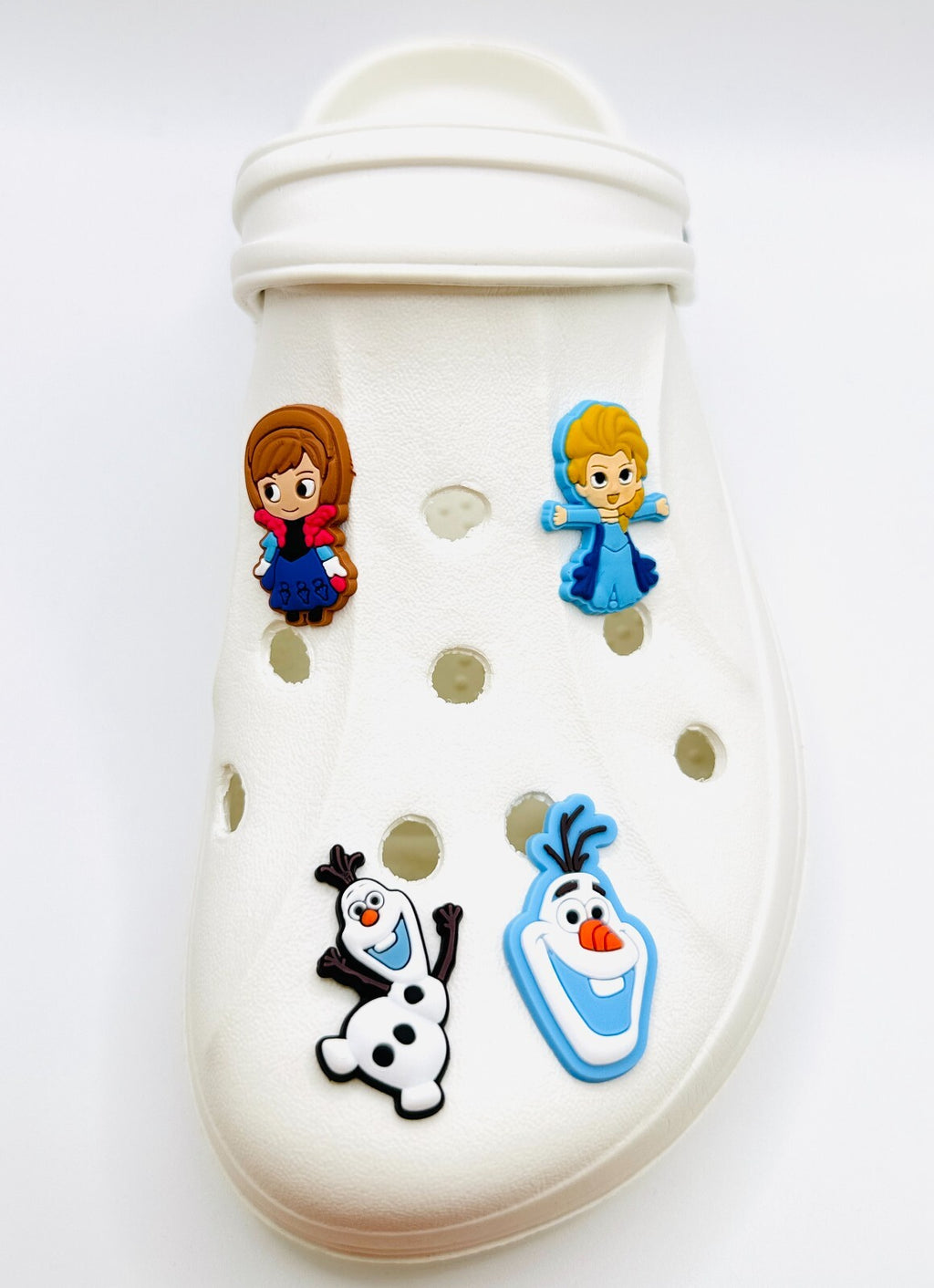 Frozen shoe charms, set of 4, for Crocs-style clogs
