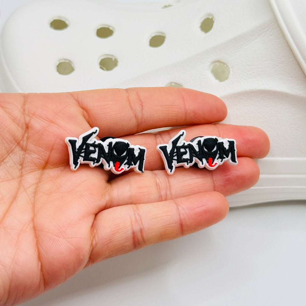 Venom shoe charms for Crocs-style clogs