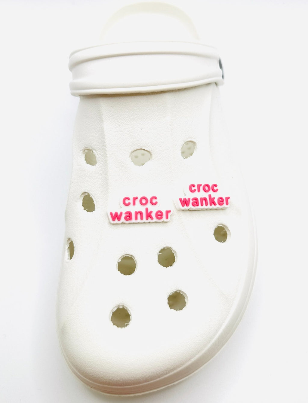 Cr*c Wanker shoe charms, set of 2, for Crocs-style clogs