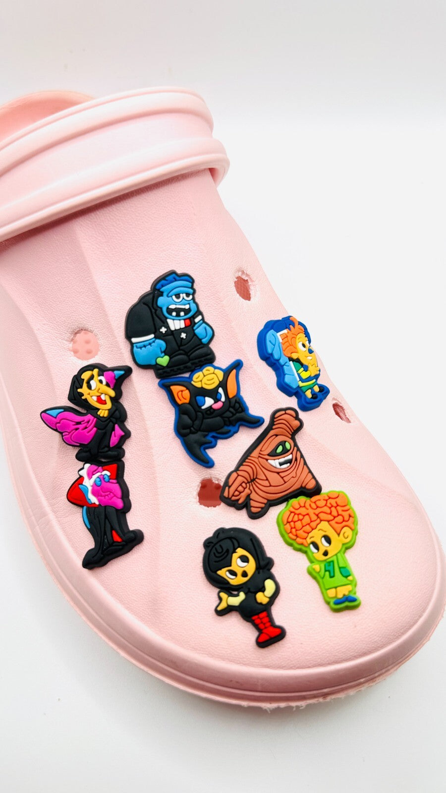Hotel Transylvania shoe charms, set of 8, for Crocs-style clogs