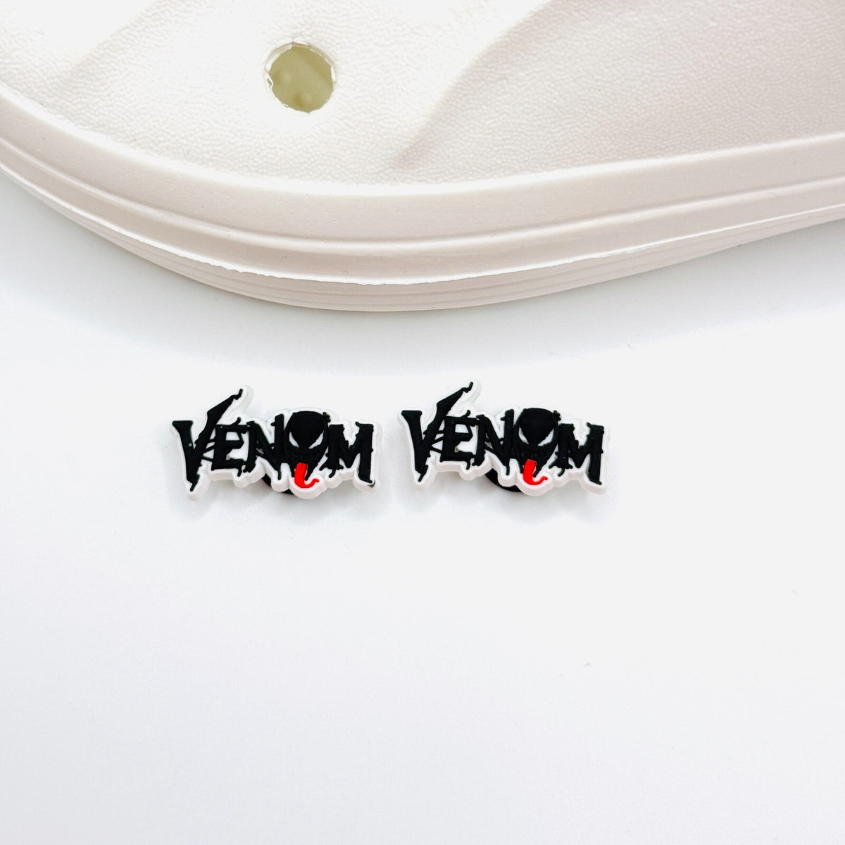 Venom shoe charms for Crocs-style clogs