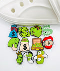 Money shoe charms, set of 11, for Crocs-style clogs