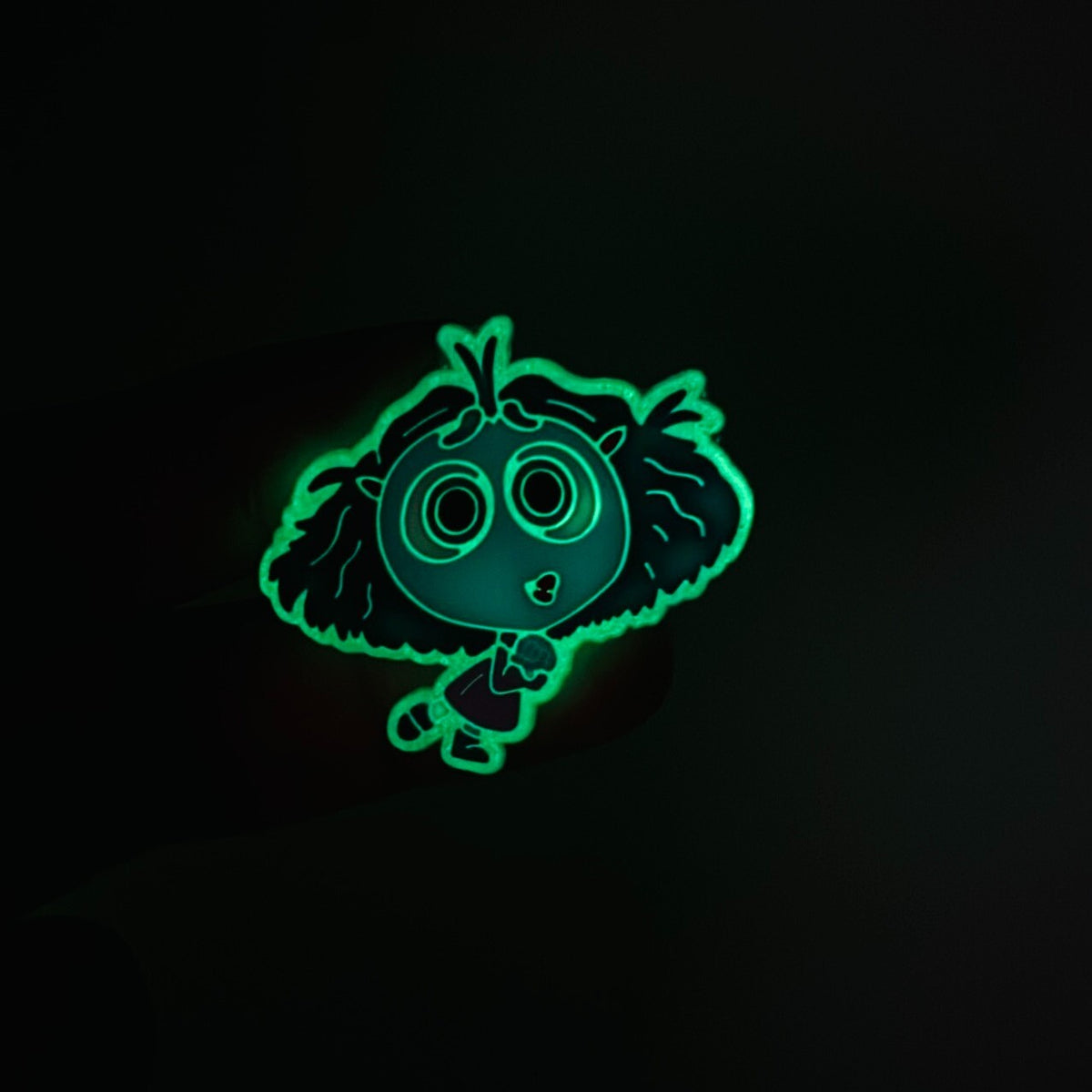 Inside Out Glow in the Dark shoe charms, set of 9, for Crocs-style clogs