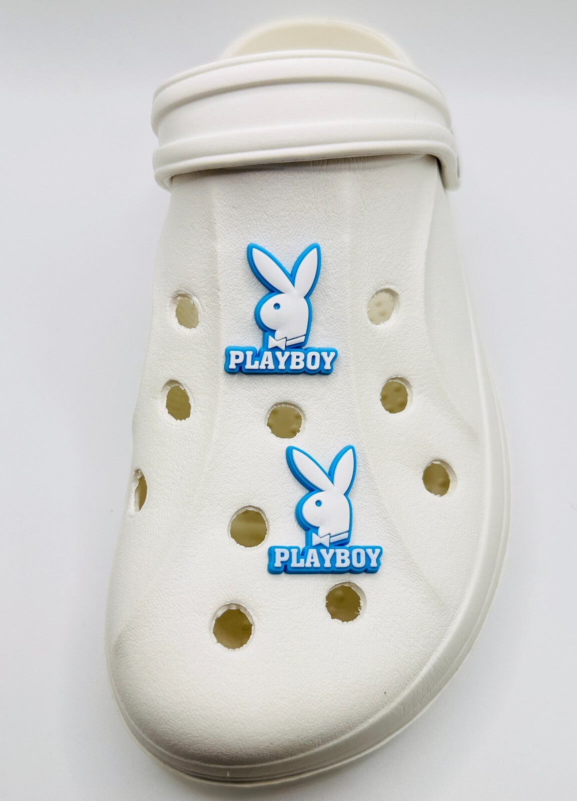 Playboy shoe charms, set of 2, for Crocs-style clogs