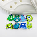 Monsters Uni shoe charms, set of 8, for Crocs-style clogs