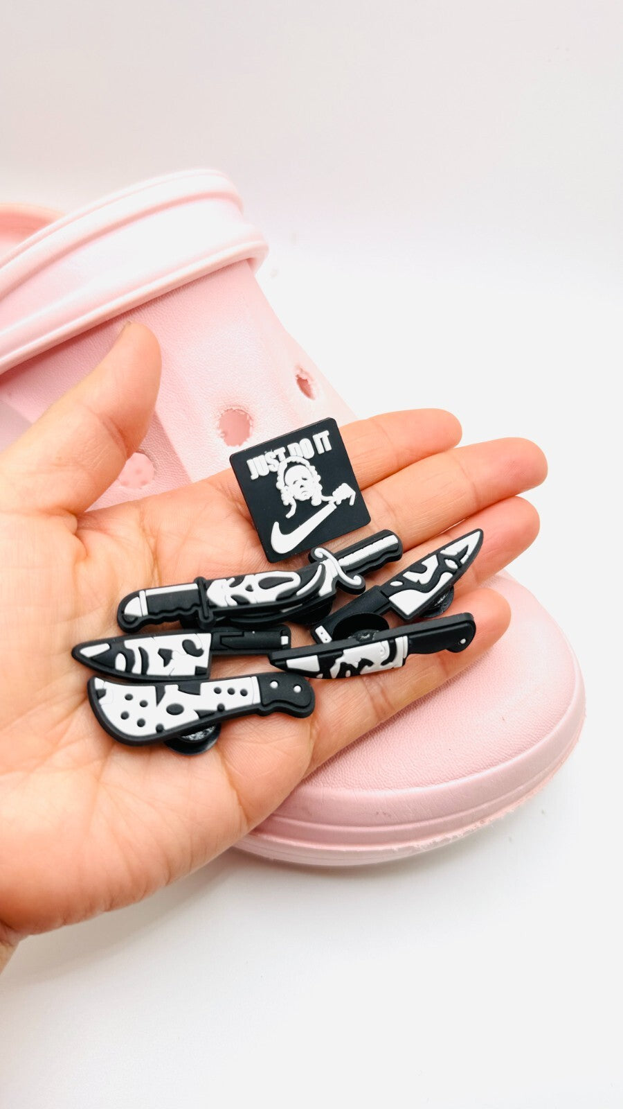 Halloween shoe charms, set of 7, for Crocs-style clogs