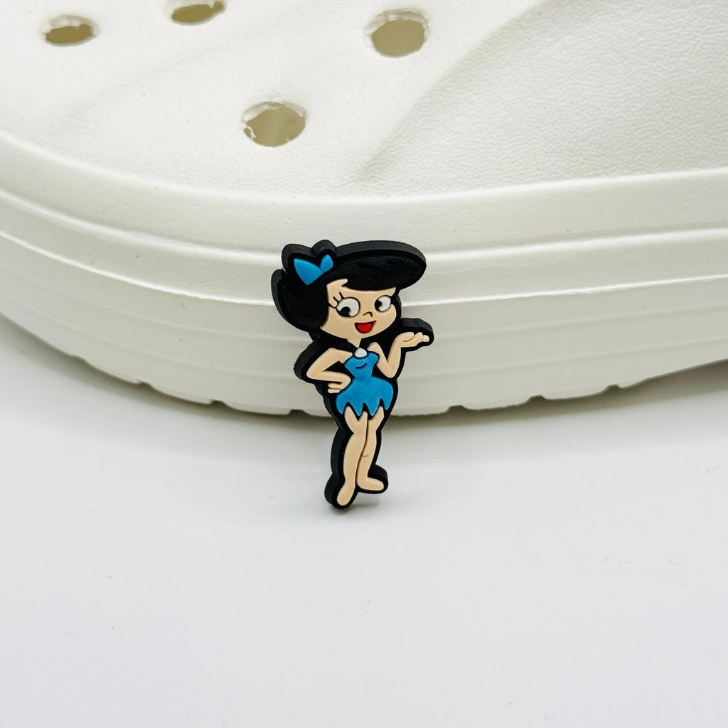 Flinstones shoe charms, set of 12, for Crocs-style clogs