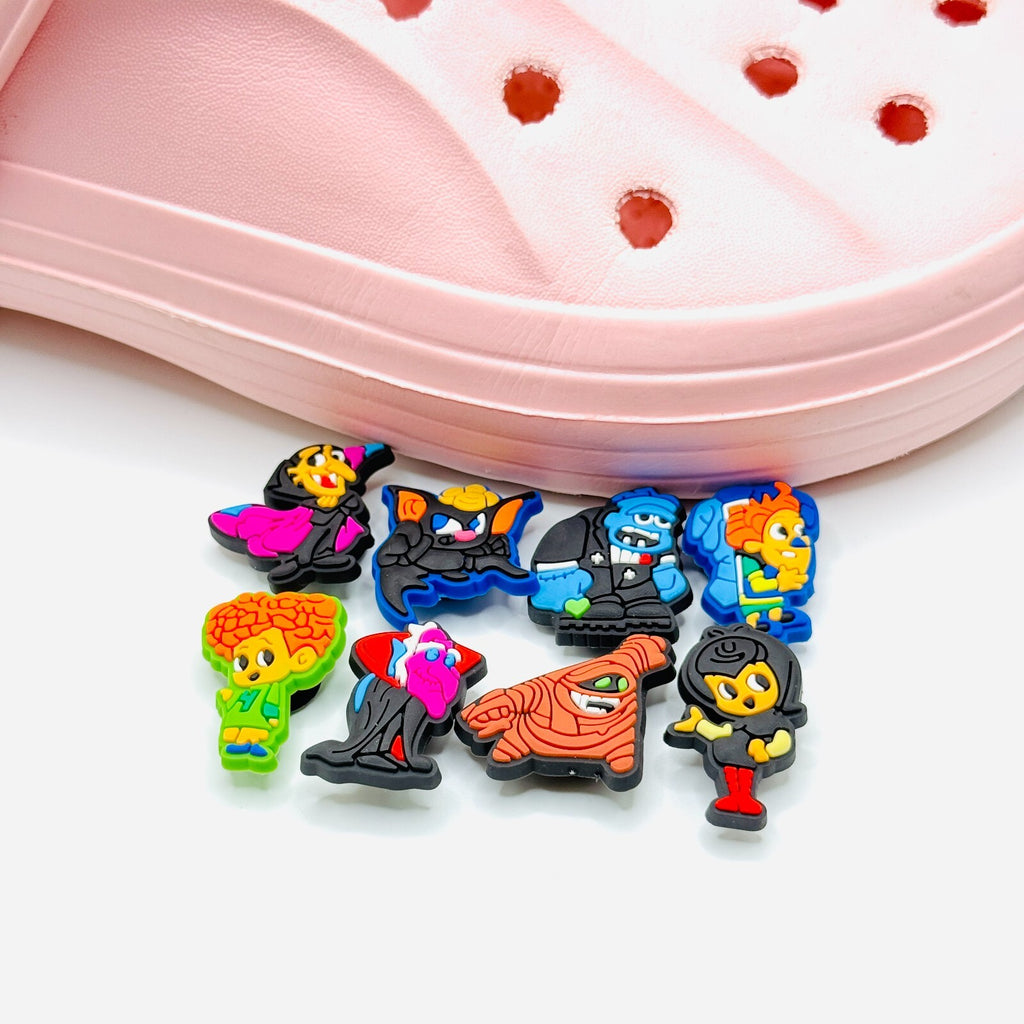 Hotel Transylvania shoe charms, set of 8, for Crocs-style clogs