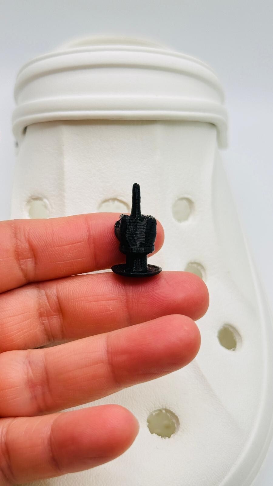 Middle Finger Swearing Offensive Rude Real UK 🇬🇧 shoe charms for Crocs-style clogs