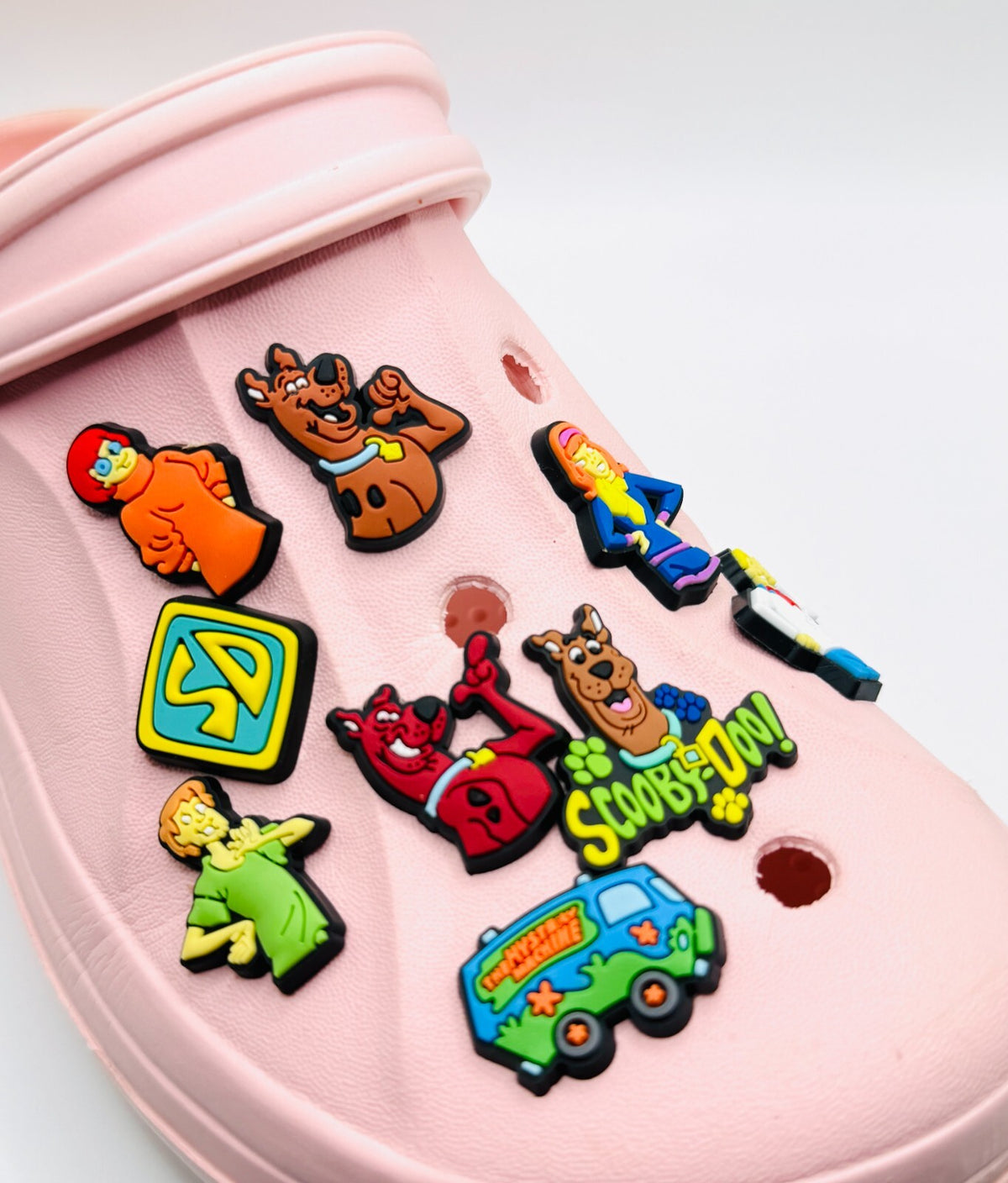 Scooby Doo shoe charms, set of 9, for Crocs-style clogs