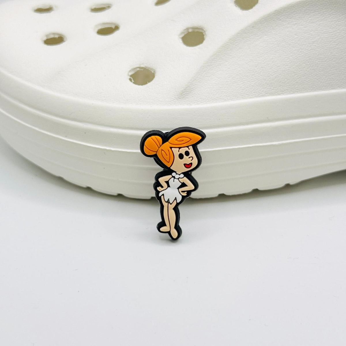 Flinstones shoe charms for Crocs-style clogs
