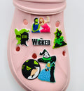 Wicked shoe charms, set of 7, for Crocs-style clogs