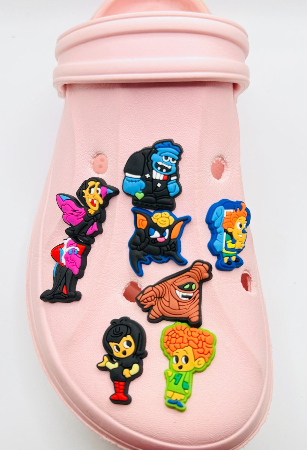 Hotel Transylvania shoe charms, set of 8, for Crocs-style clogs