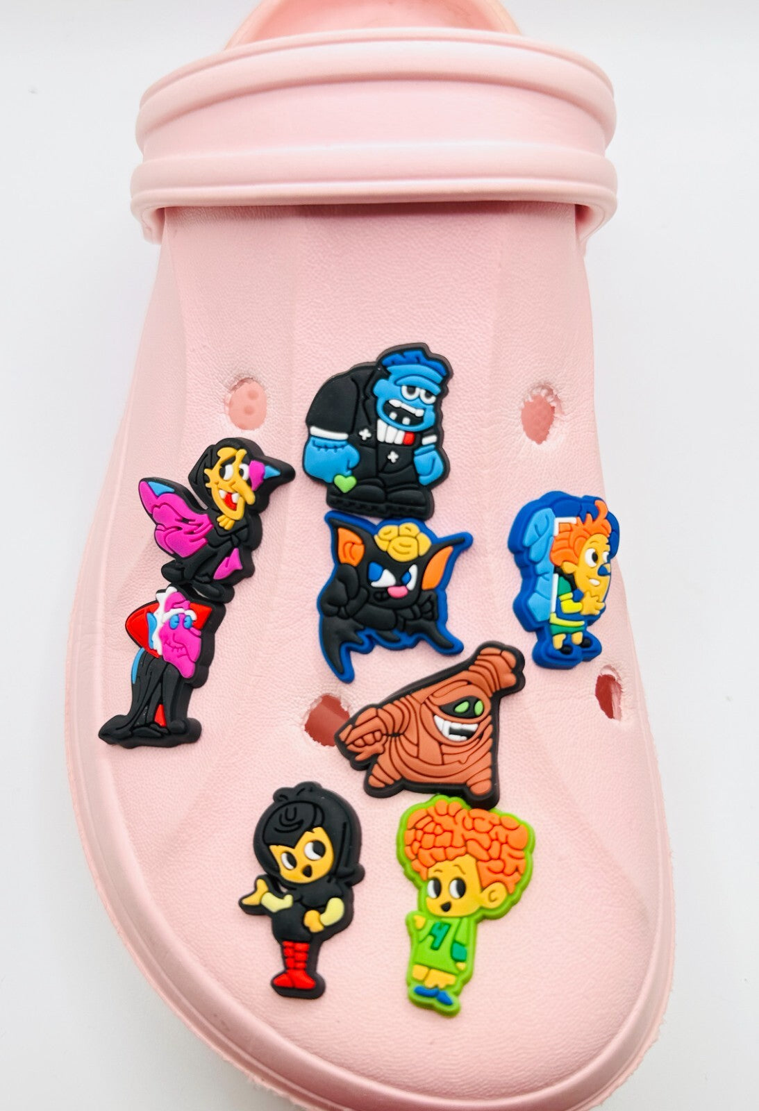 Hotel Transylvania shoe charms, set of 8, for Crocs-style clogs