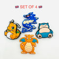 Pokémon dragonite, charizard and snorlax shoe charms, set of 4 – photo 1