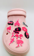 Barbie shoe charms, set of 11, for Crocs-style clogs