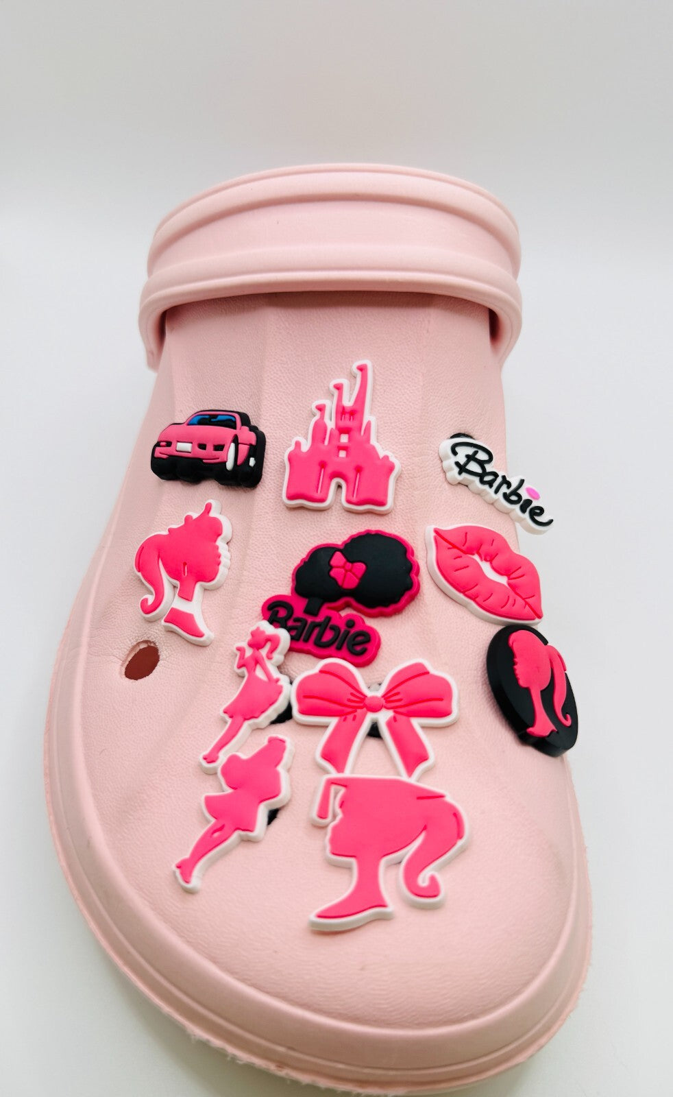 Barbie shoe charms, set of 11, for Crocs-style clogs