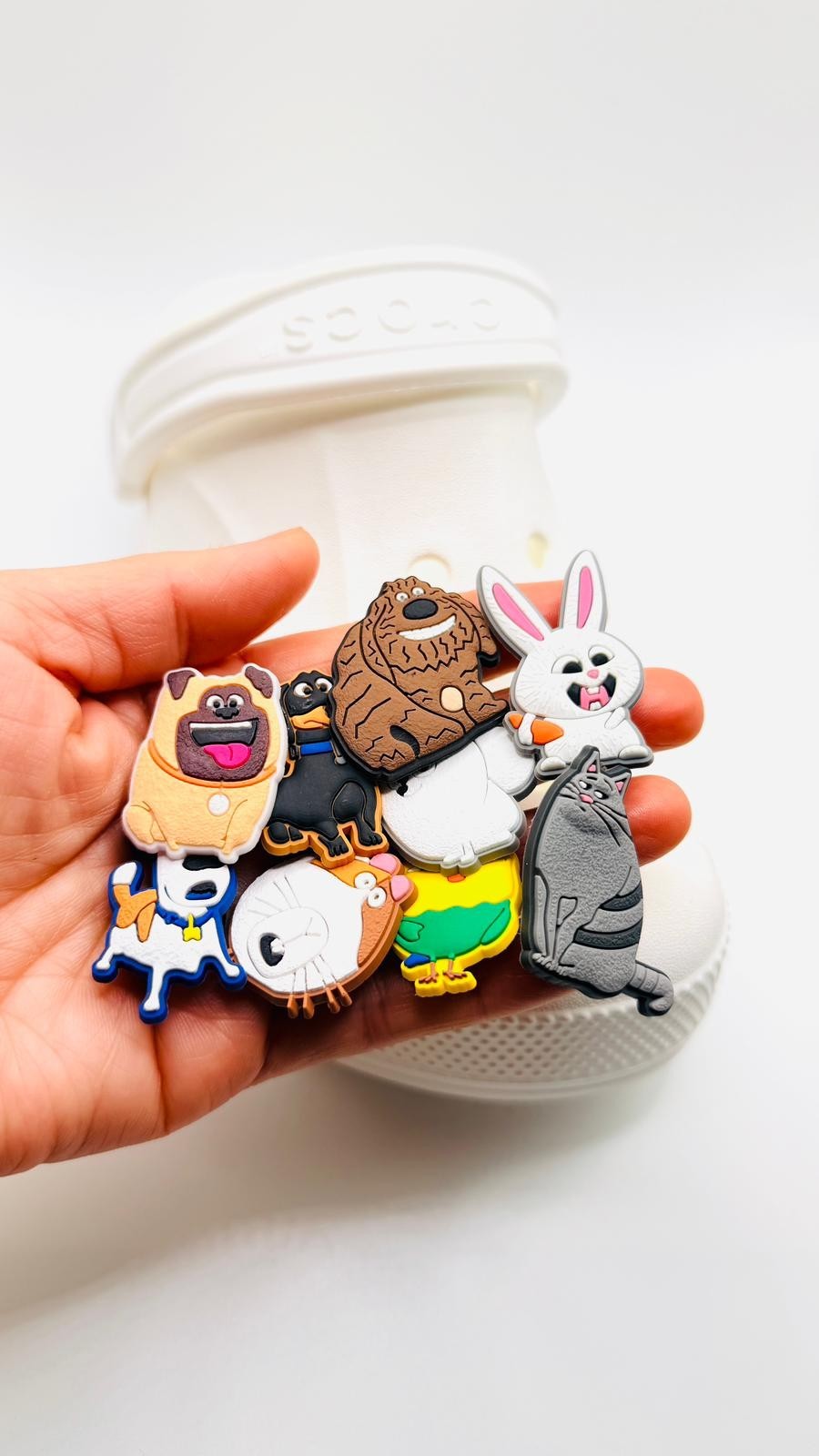 Secret Life of Pets SET OF 9 Shoe Clog shoe charms for Crocs-style clogs
