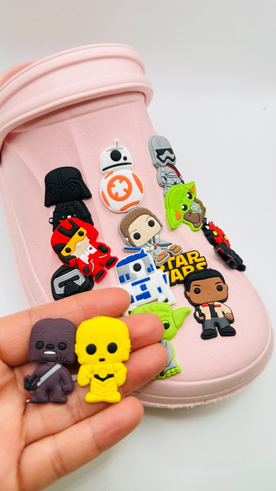 Star Wars shoe charms, set of 14, for Crocs-style clogs