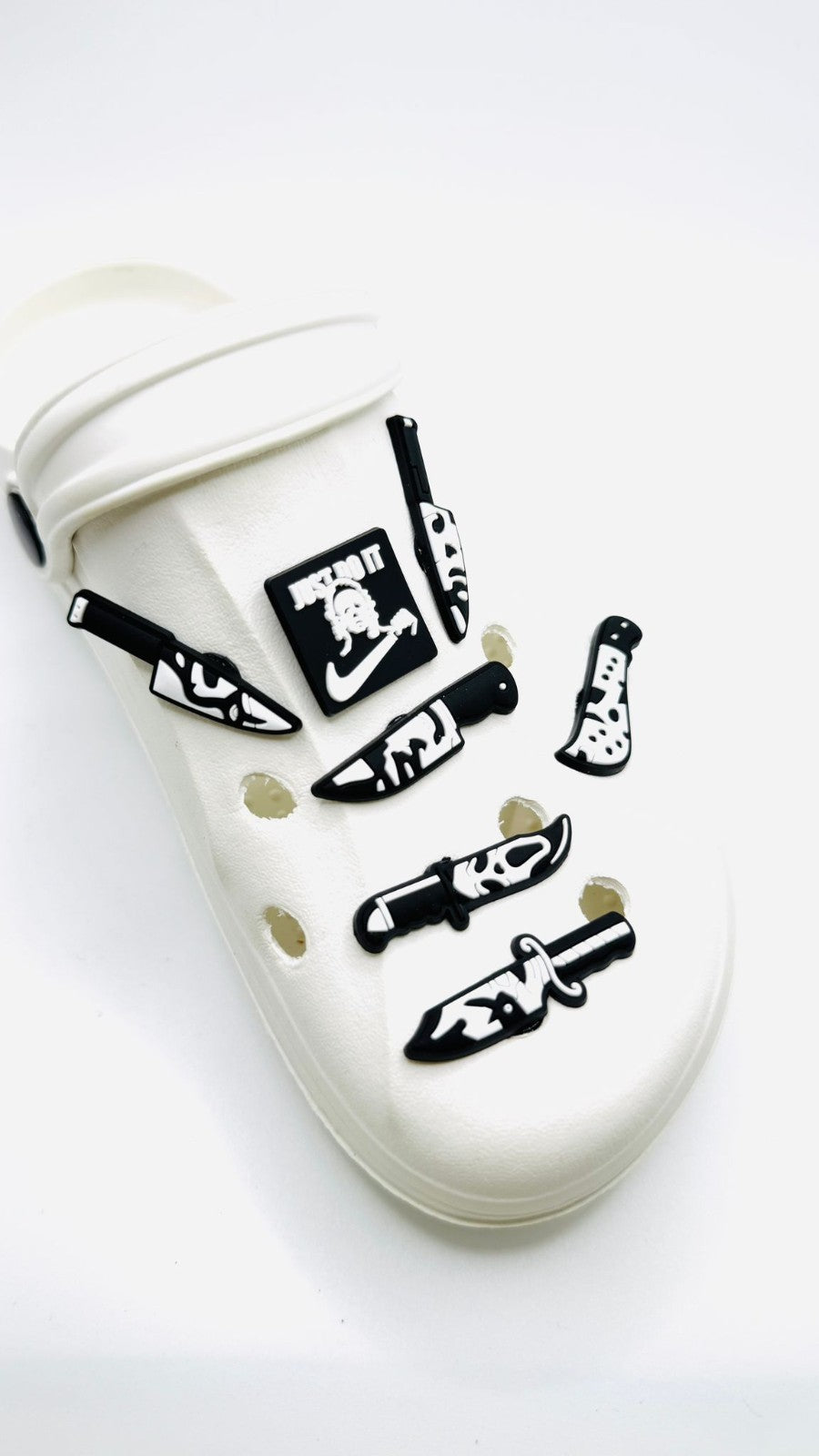 Horror Scary shoe charms, set of 7, for Crocs-style clogs