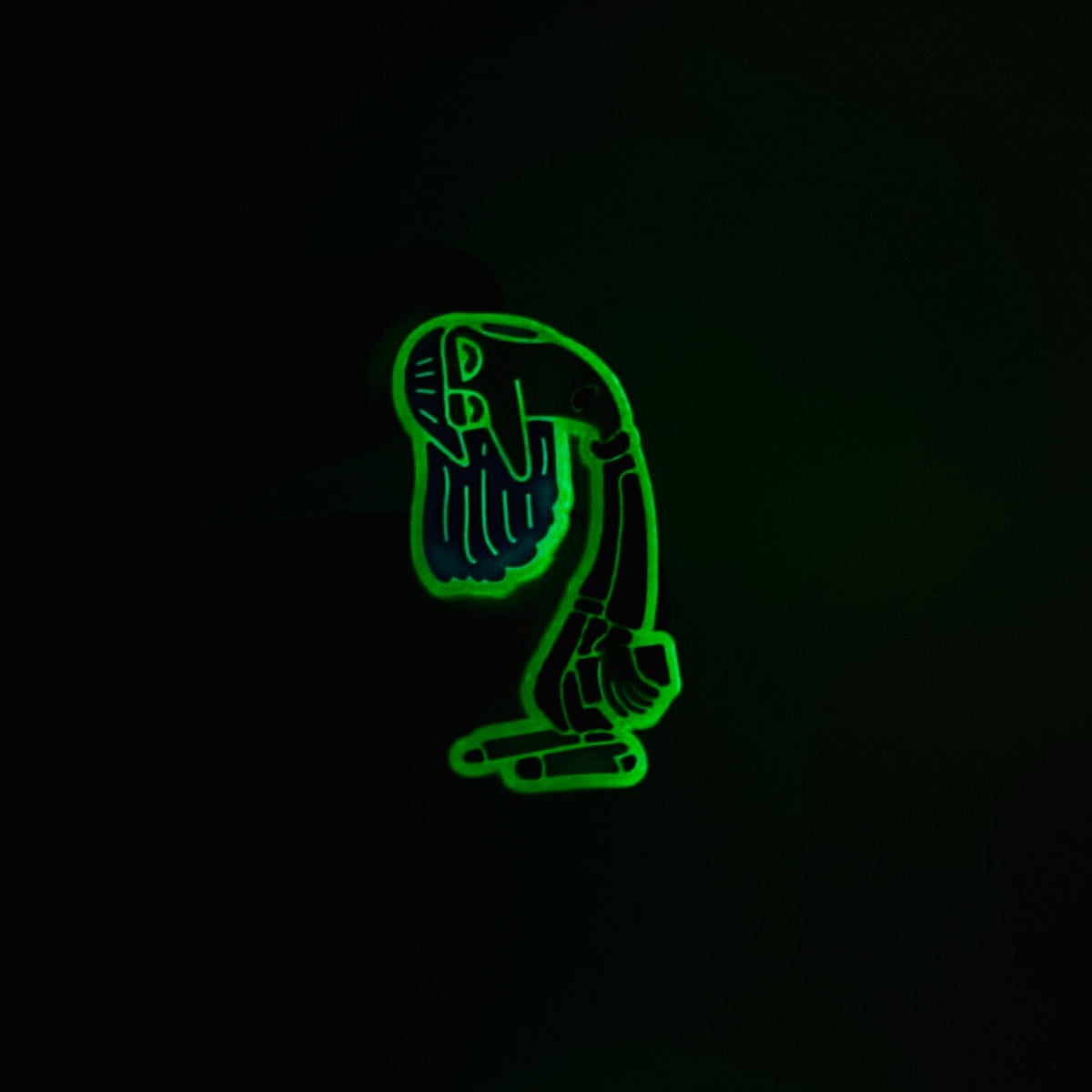 Inside Out Glow in the Dark shoe charms, set of 9, for Crocs-style clogs