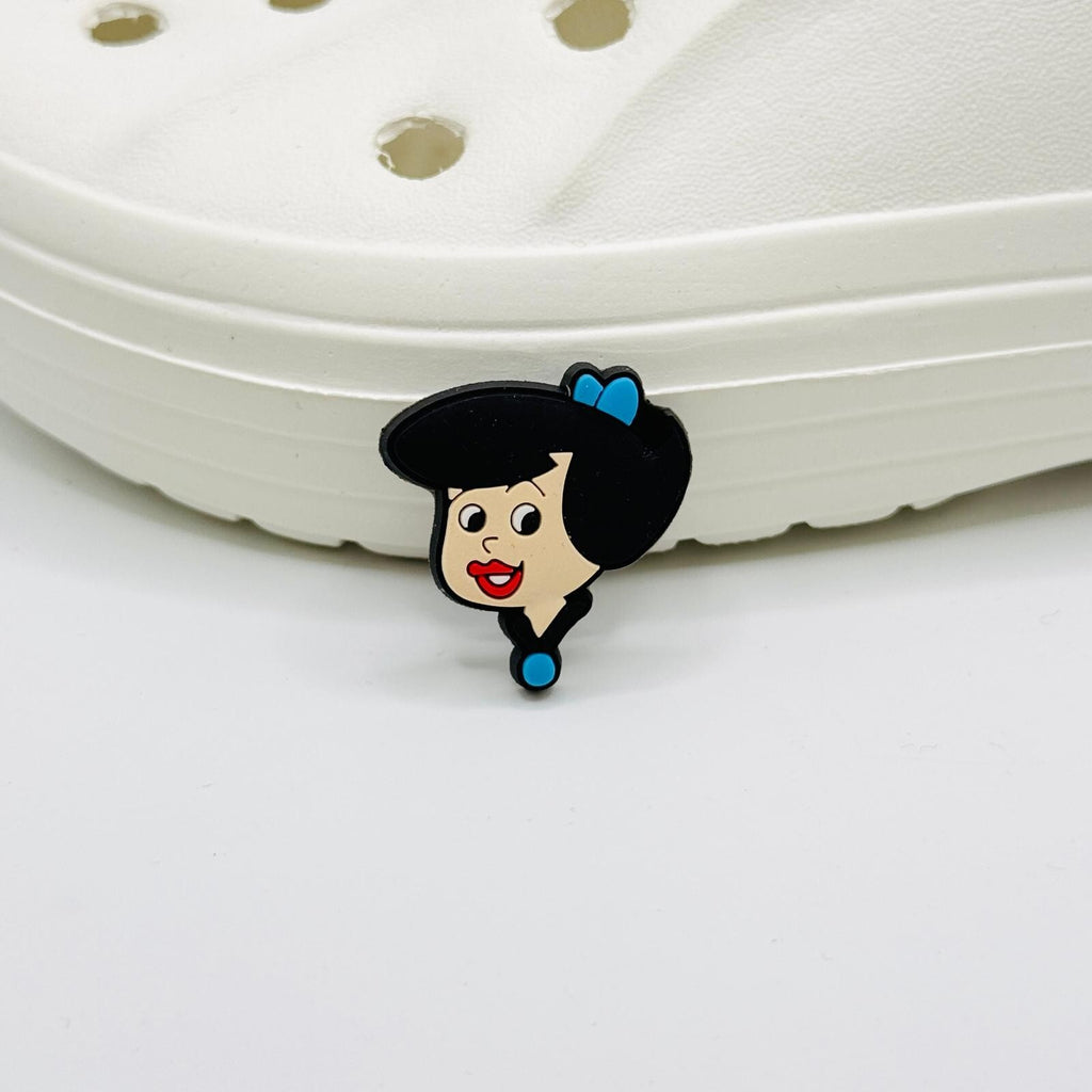 Flinstones shoe charms, set of 12, for Crocs-style clogs