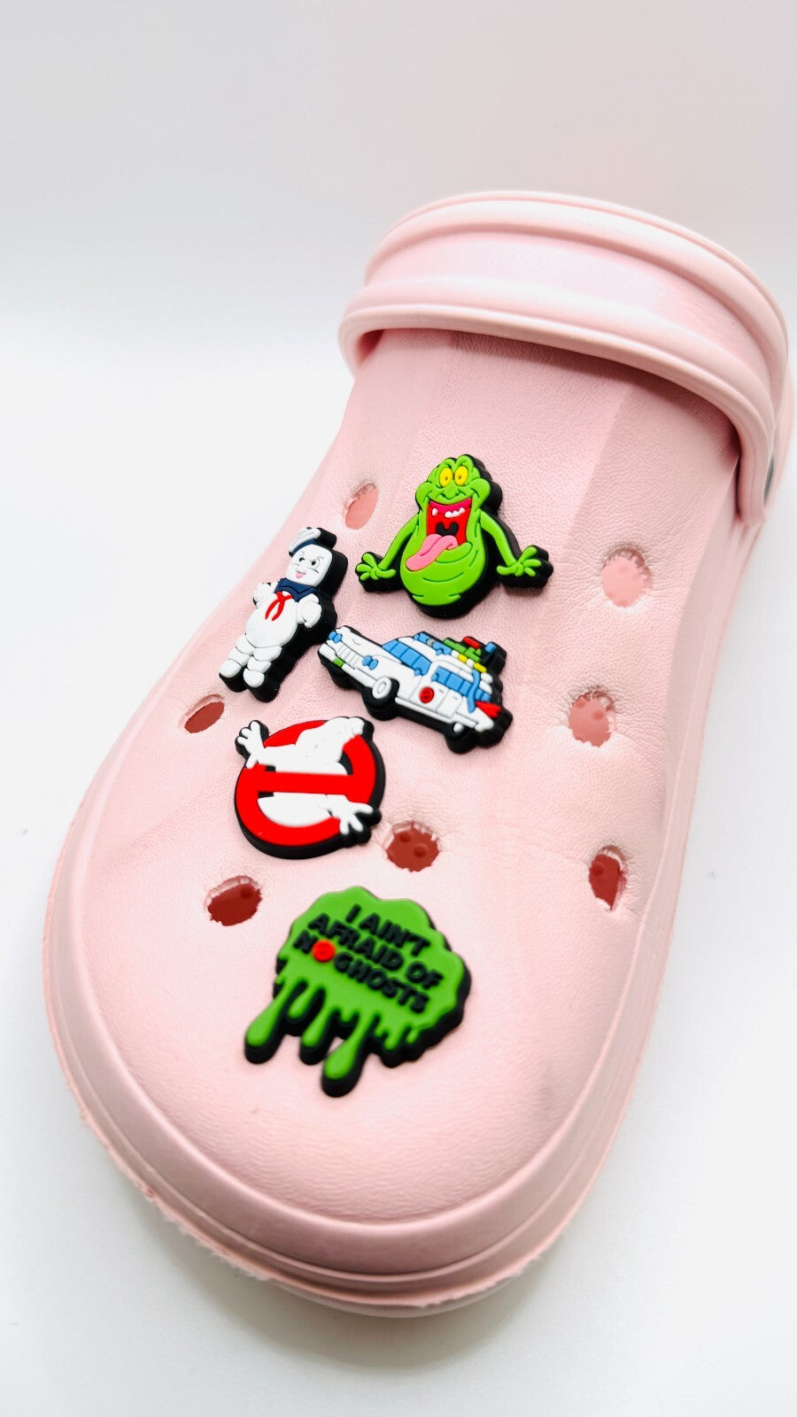 Ghostbusters shoe charms, set of 5, for Crocs-style clogs