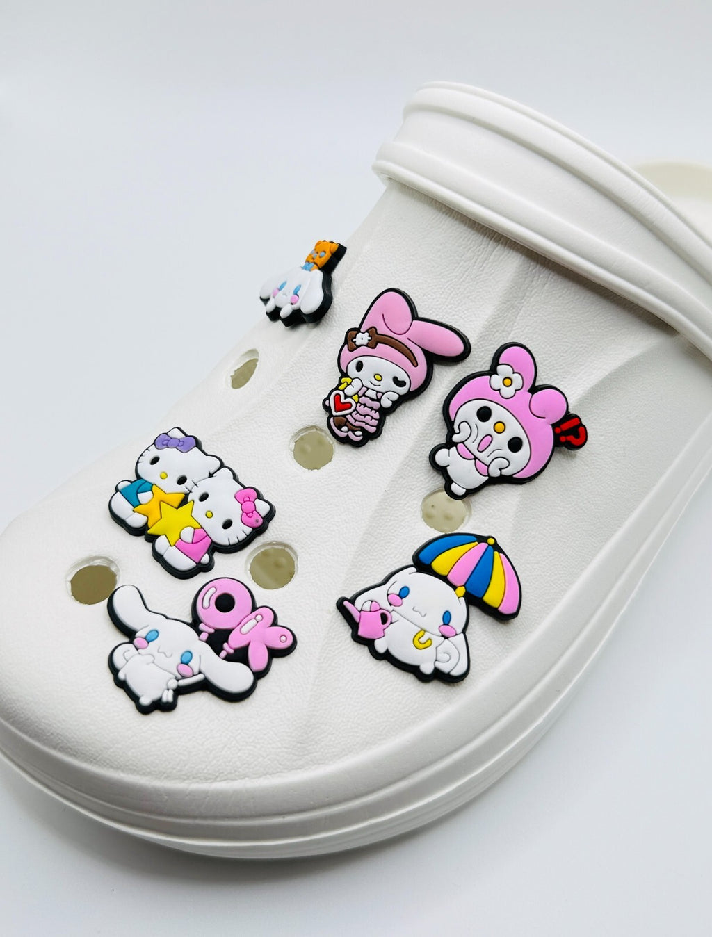 Sanrio shoe charms, set of 6, for Crocs-style clogs