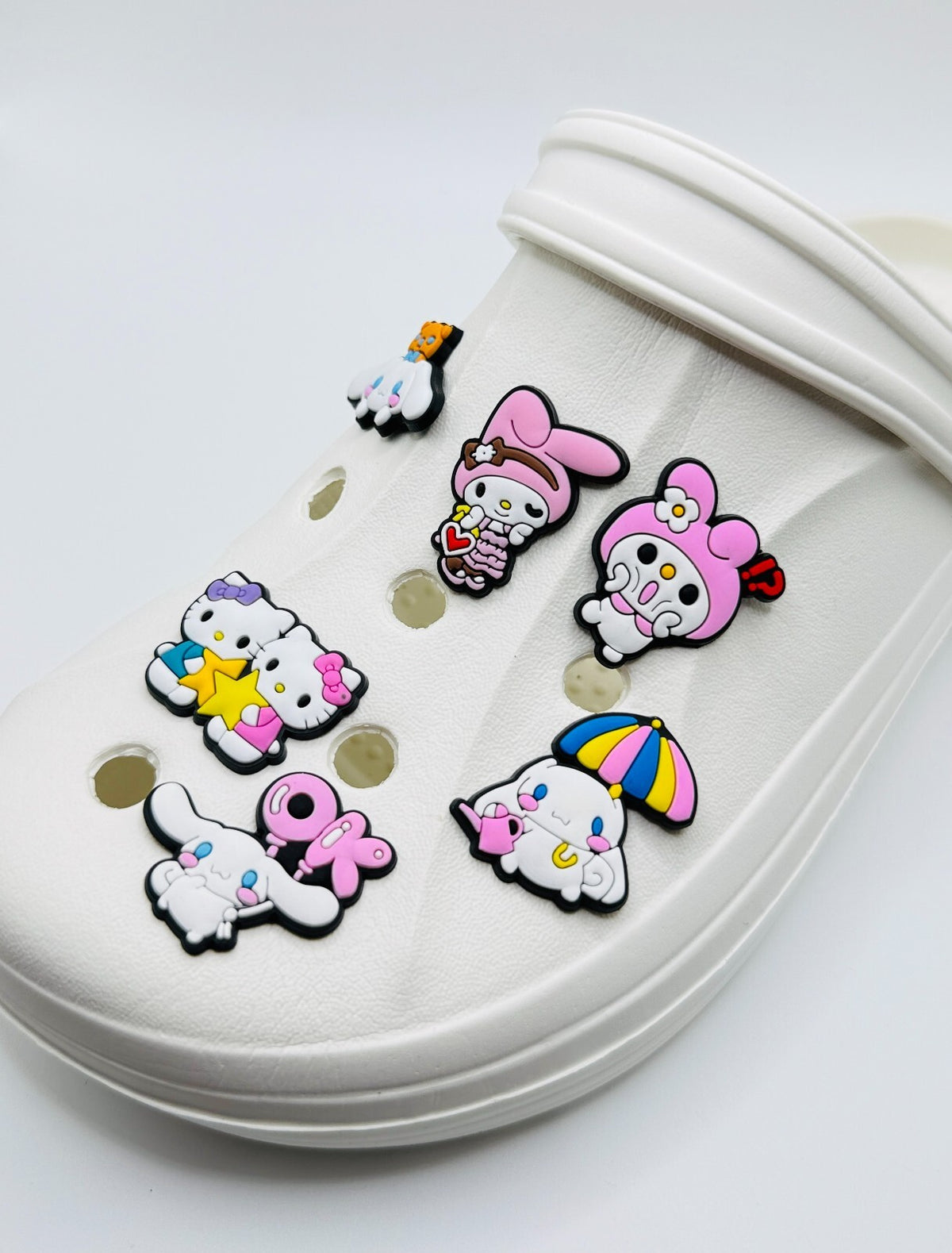 Sanrio shoe charms, set of 6, for Crocs-style clogs