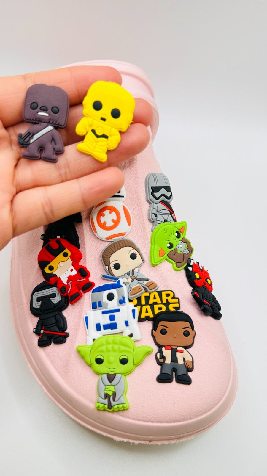 Star Wars shoe charms, set of 14, for Crocs-style clogs