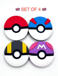 Pokémon poké ball mix shoe charms, set of 4 – photo 1