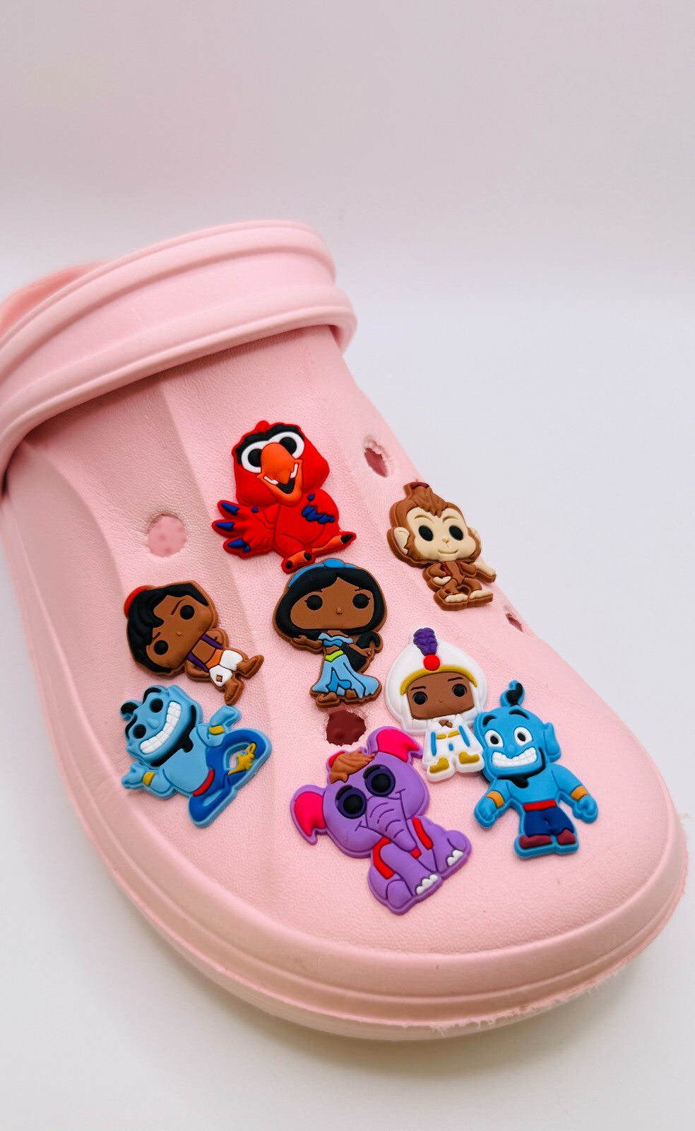 Aladdin shoe charms, set of 8, for Crocs-style clogs