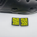 Star Wars, May the Force Quote,  shoe charms, set of 2, for Crocs-style clogs