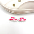 Cr*c Wanker shoe charms, set of 2, for Crocs-style clogs