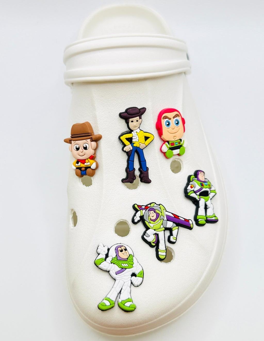 Toy Story shoe charms, set of 6, for Crocs-style clogs