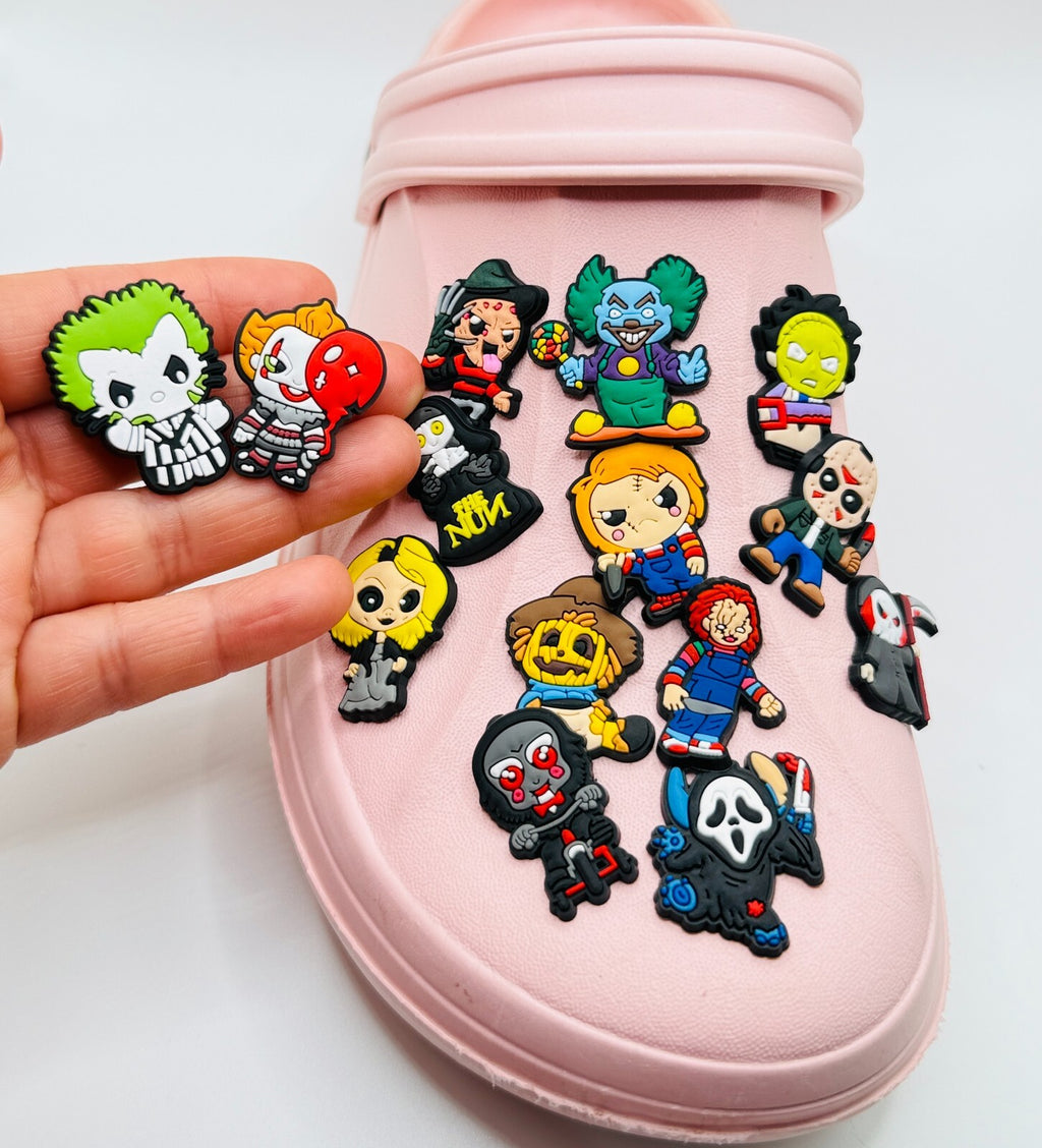 Halloween shoe charms, set of 14, for Crocs-style clogs