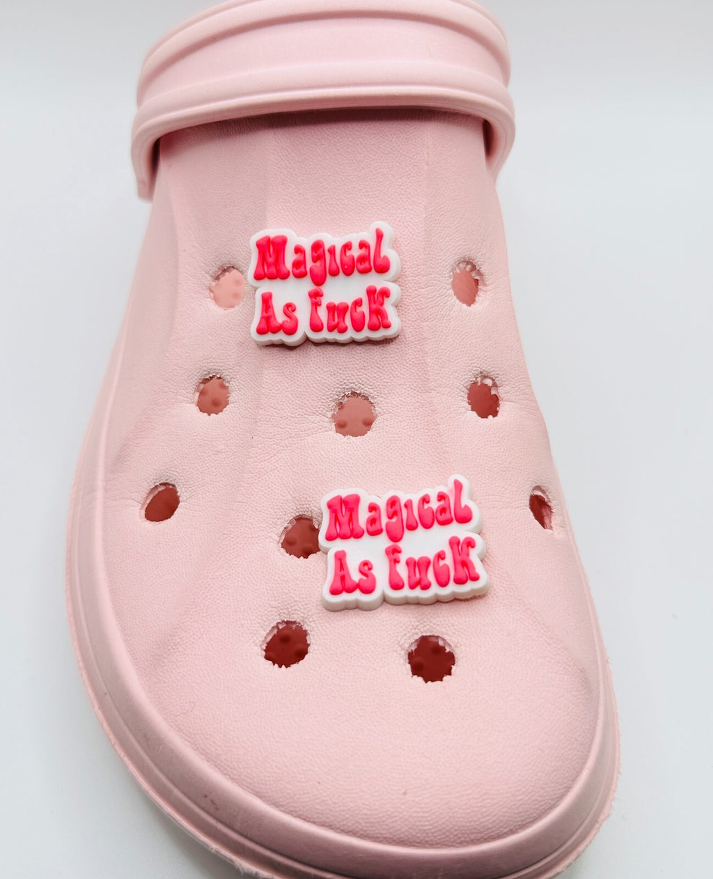 Magical as F*ck shoe charms, set of 2, for Crocs-style clogs