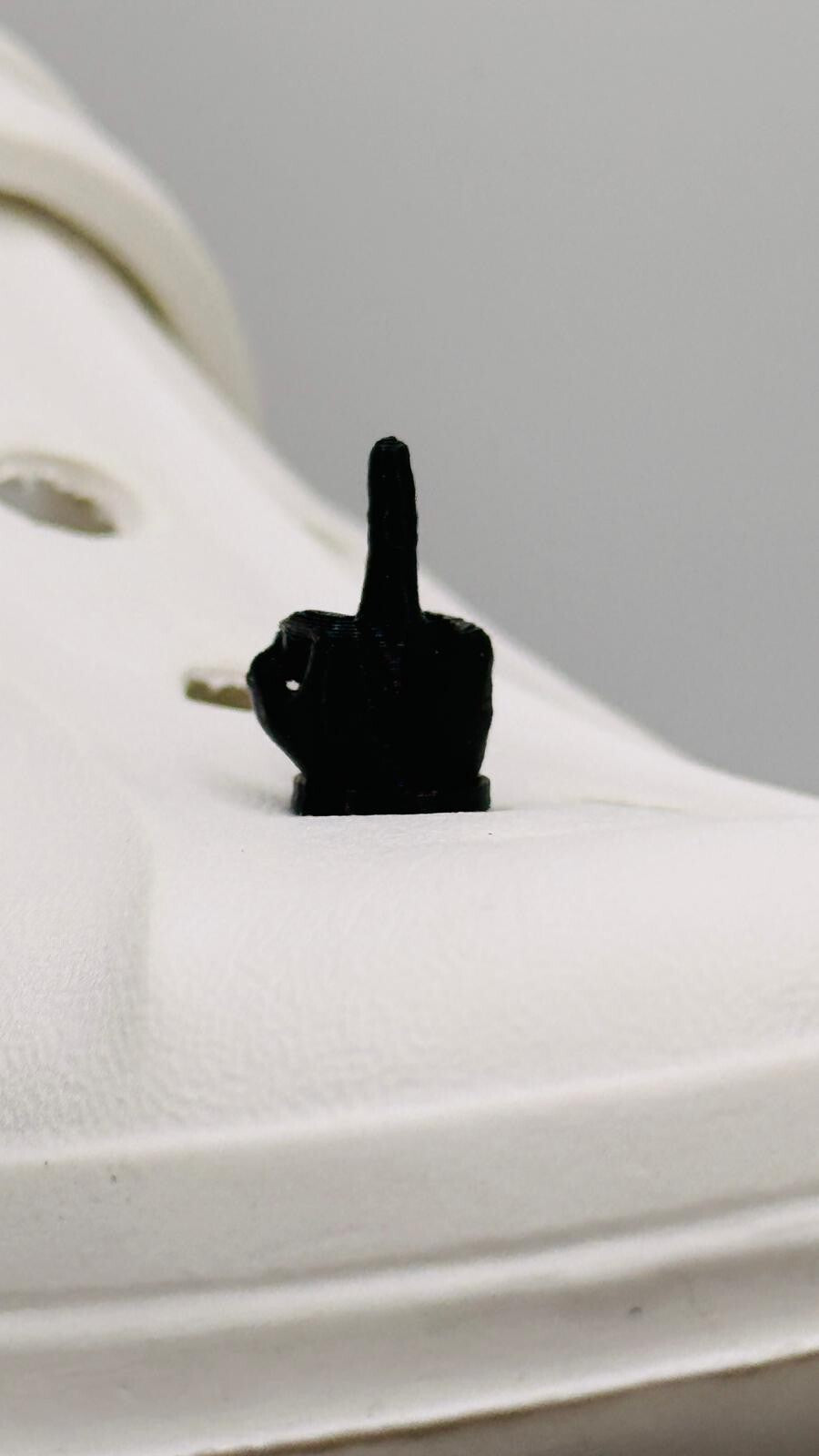 Middle Finger Swearing Offensive Rude Real UK 🇬🇧 shoe charms for Crocs-style clogs