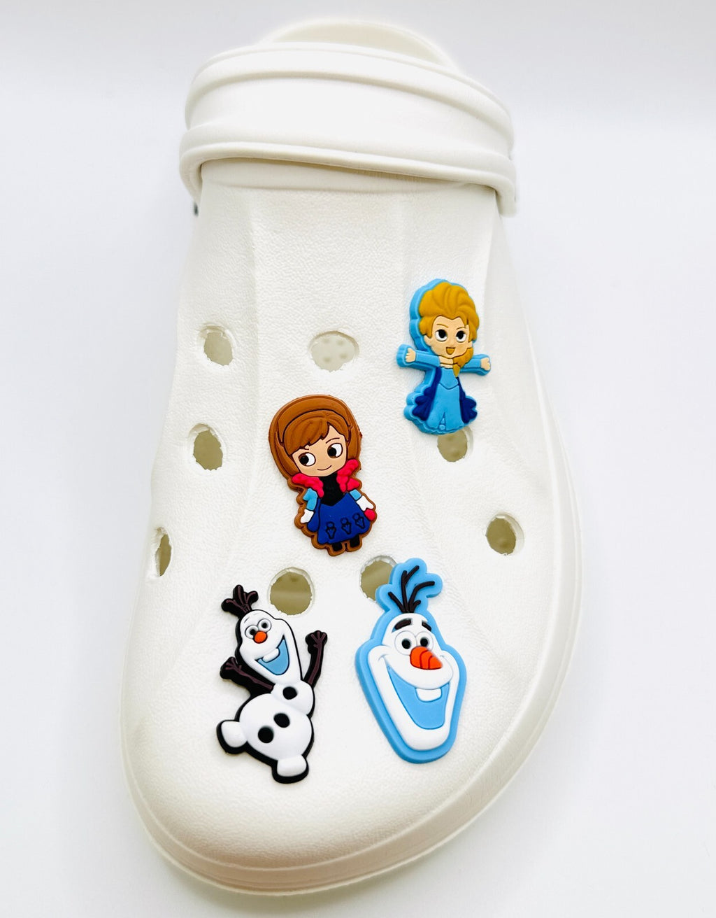 Frozen shoe charms, set of 4, for Crocs-style clogs