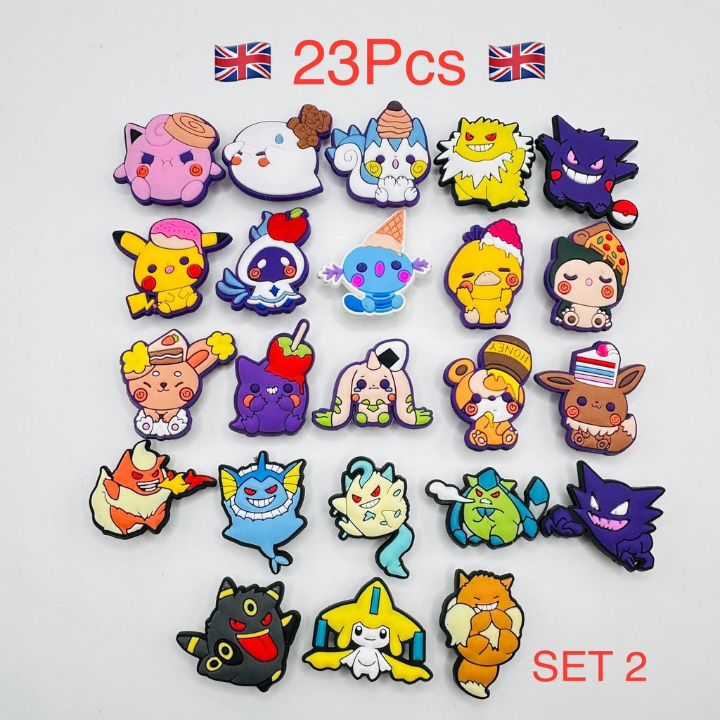 Pokémon character assortment 2 shoe charms, set of 23 – photo 1